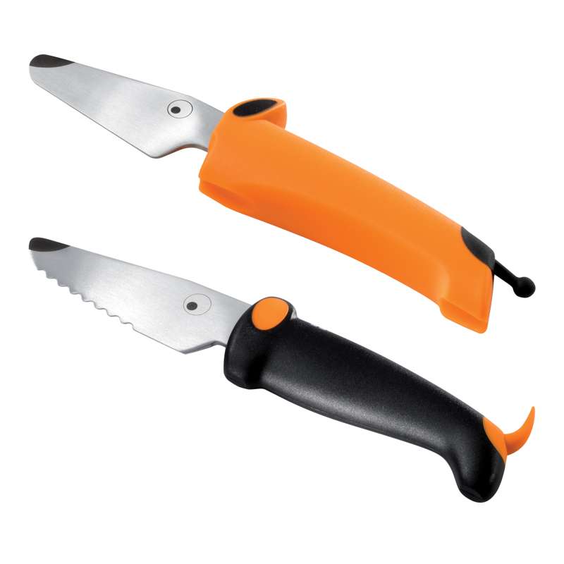 Kinderkitchen Børnekokkeknive 2 stk. (Orange/Sort)