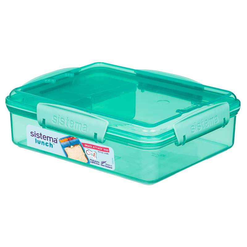 Sistema Madkasse - Snack Attack Duo Lunch - 975ml - Minty Teal