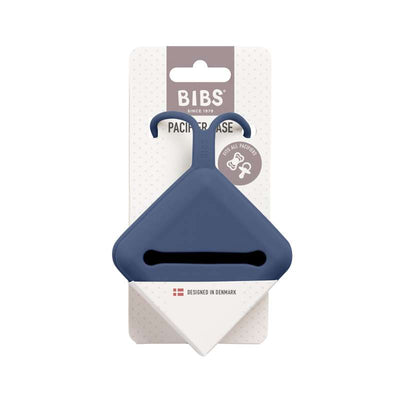 BIBS Accessories Pacifier Case - Silikone - Sutteboks m. Plads til 3 Sutter - Steel Blue