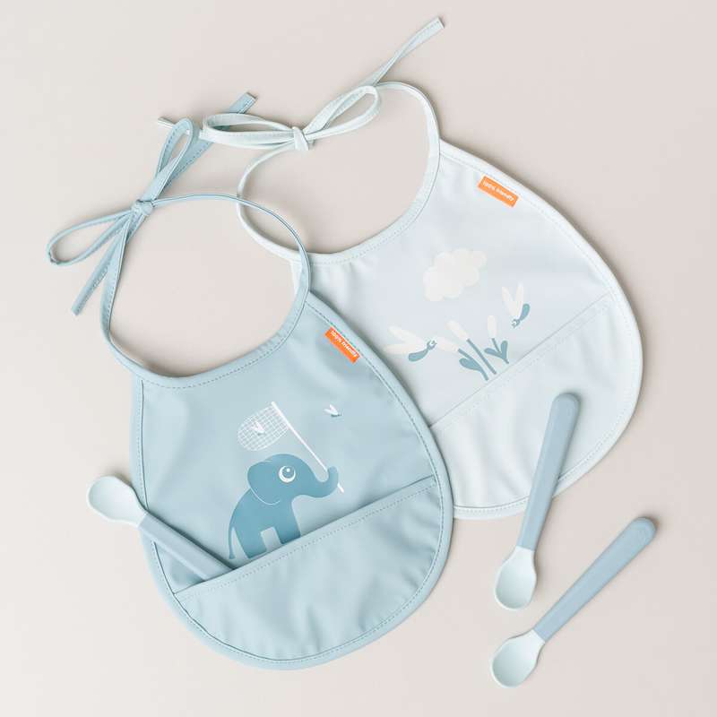 Done By Deer Foodie Easy-Grip Babyske - 3-Pak - Blå