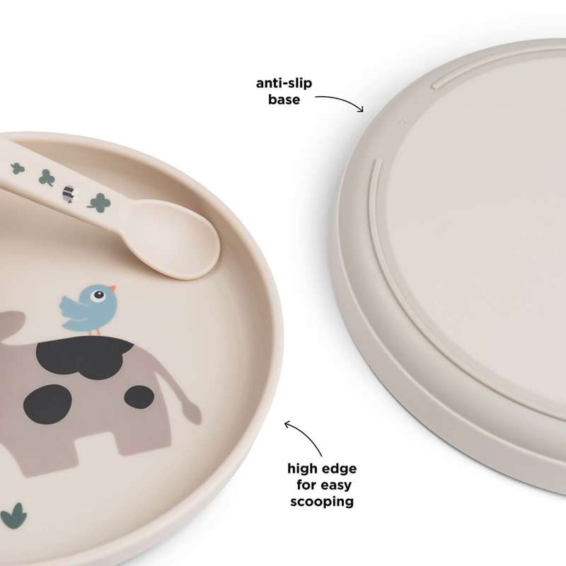 Done By Deer Foodie Tallerken - Tiny Farm - Sand