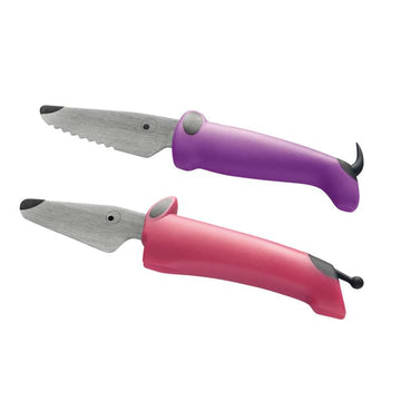 Kinderkitchen Børnekokkeknive 2 stk. (Pink/Lilla)