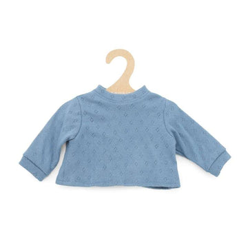 Memories by Así Dukketøj - 43-46 cm. - Langærmet T-shirt - Sartblå