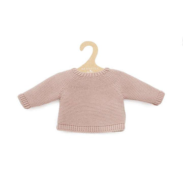 Memories by Así Dukketøj - 43-46 cm. - Varm Strikbluse - Rosa
