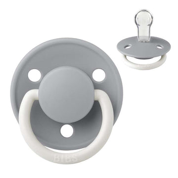 BIBS Rund De Lux Sut - Onesize - Silikone - GLOW - Cloud