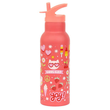 A Little Lovely Company Ståldrikkedunk - XL - 500ml - Fun