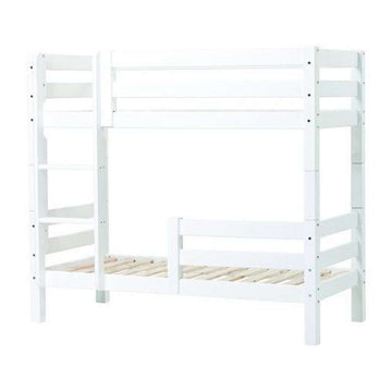 Hoppekids ECO Luxury - Køjeseng m. 1/2 Sengehest - 150 cm. - Flere Størrelser - Hvid