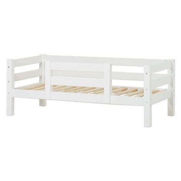 Hoppekids ECO Luxury - Sofaseng m. Ryglæn og 1/2 Sengehest - Flere Størrelser - Hvid