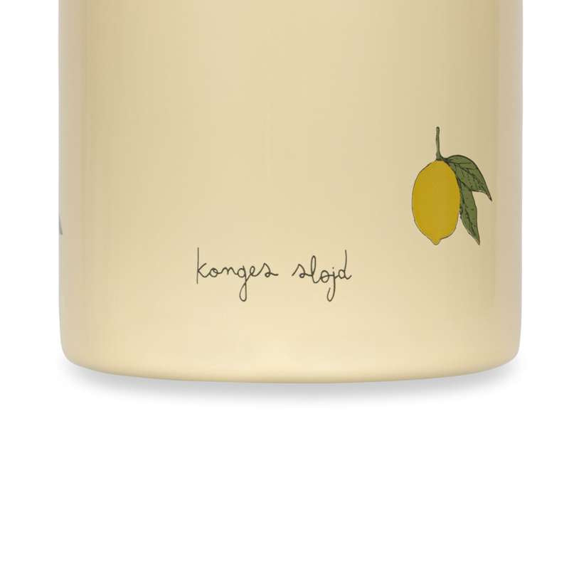 Konges Sløjd Termo Drikkeflaske m. 2 Låg - Lemon