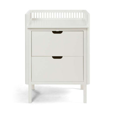 Sebra Puslebordet m. Skuffer - Classic White
