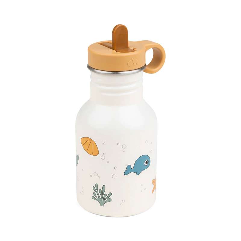 Done By Deer Drikkedunk - Rustfrit Stål - Sea Friends (Beige)