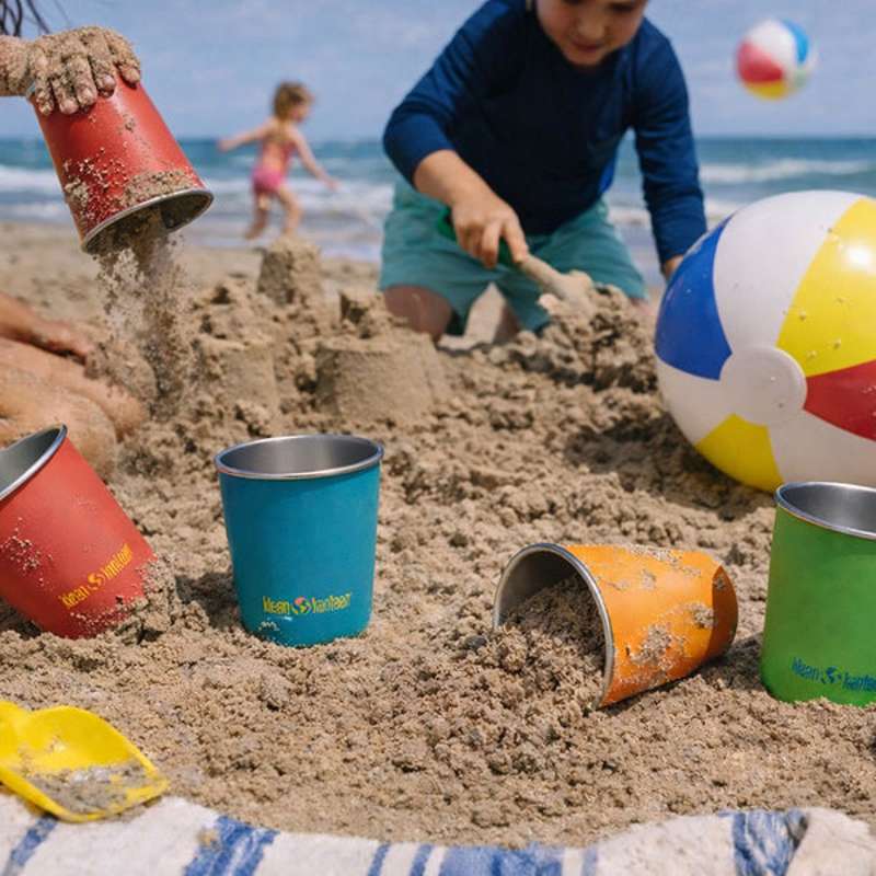Klean Kanteen Stålkop - 296ml - 4-Pak - Beach Ball