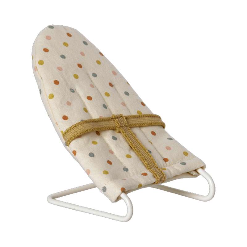 Maileg Miniature Skråstol - Micro - Prikket (9 cm.)