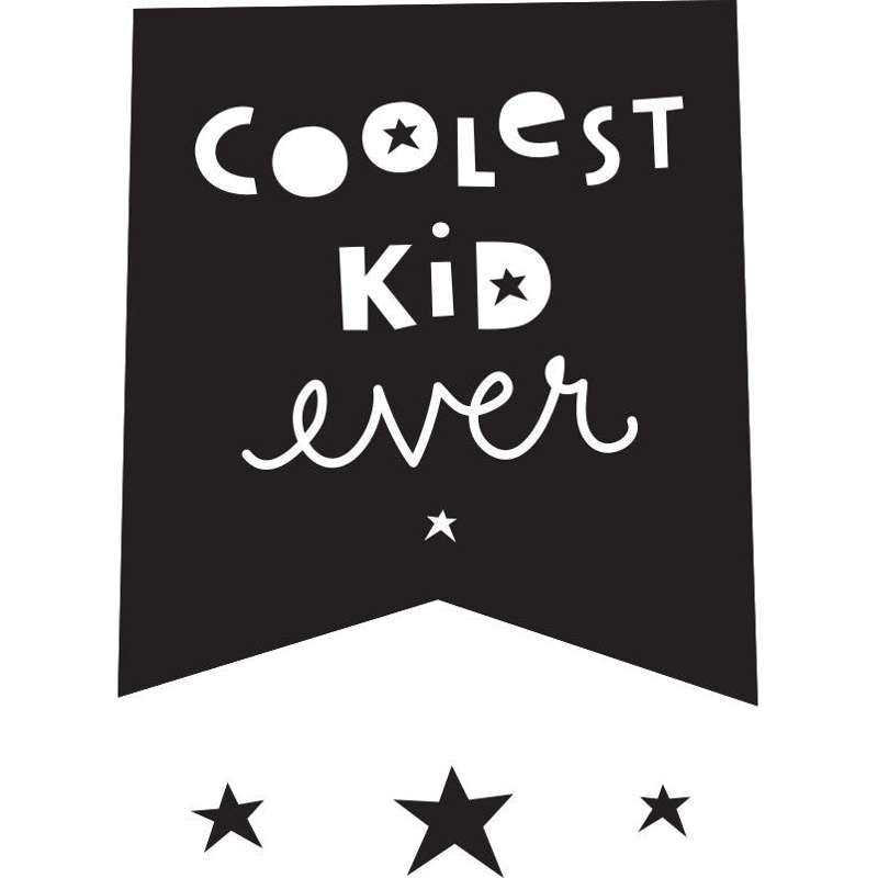 A Little Lovely Company Coolest Kid Ever Wallstickers