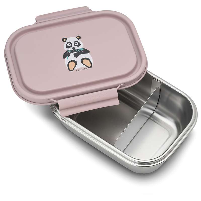 Carl Oscar Steelish Lunchbox - Kids - Panda - Rosa
