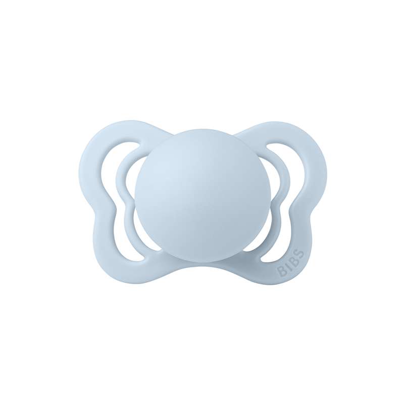 BIBS Anatomisk Couture Sut - Str. 1 - Silikone - Baby Blue
