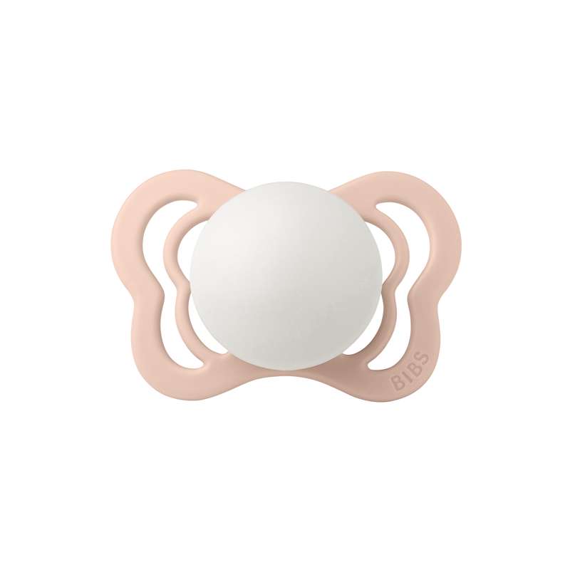 BIBS Anatomisk Couture Sut - Str. 1 - Silikone - GLOW - Blush