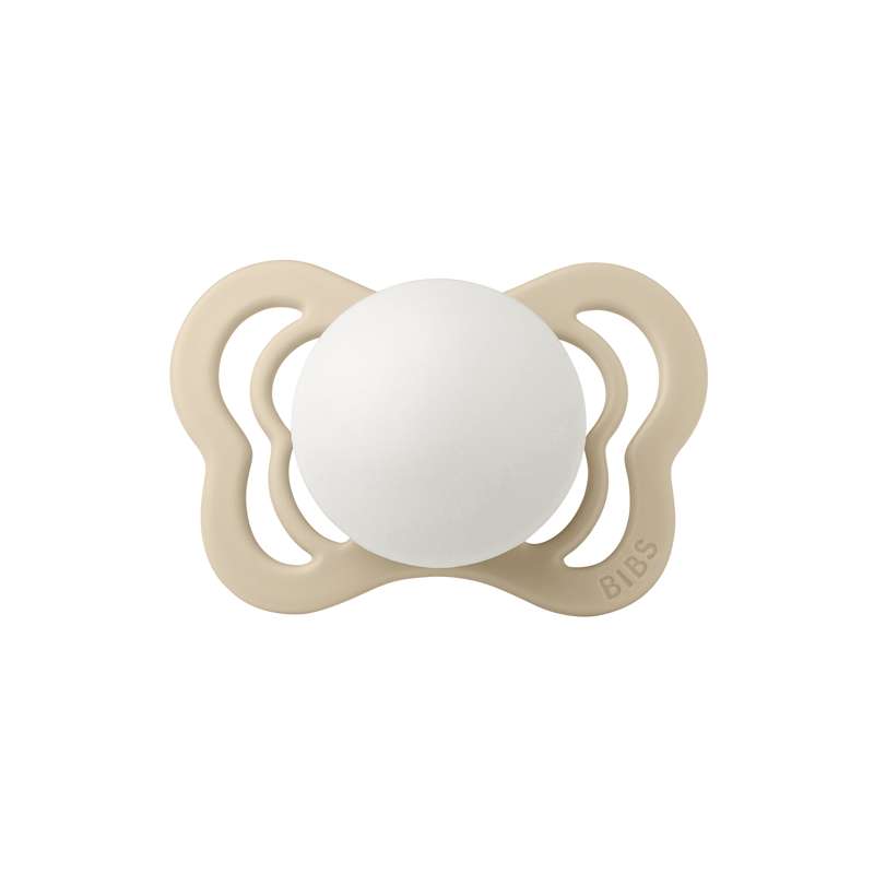 BIBS Anatomisk Couture Sut - Str. 1 - Silikone - GLOW - Vanilla