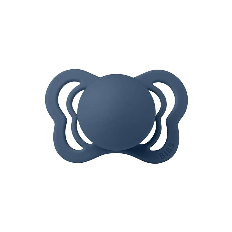 BIBS Anatomisk Couture Sut - Str. 1 - Silikone - Steel Blue