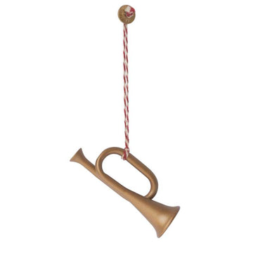 Maileg Juleornament - Metal - Trompet - Æske - Guld