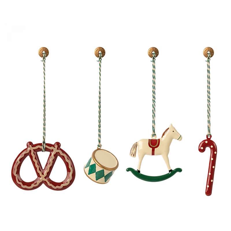 Maileg Juleornament - Metal - Sæt - Æske - Peters Jul
