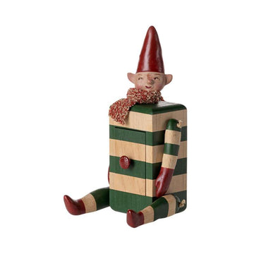 Maileg Nisse m. Skuffe - Grøn