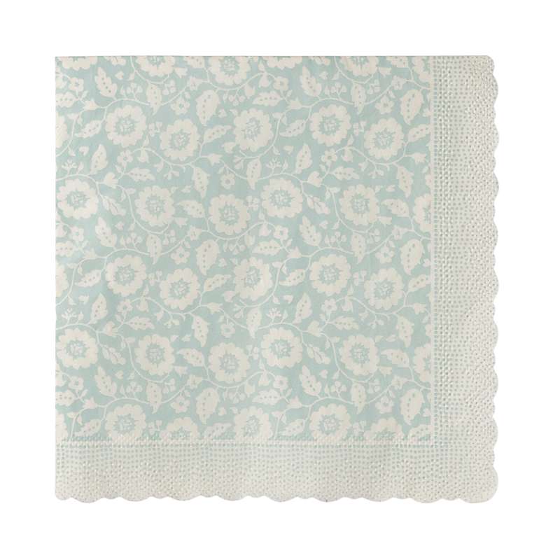 Maileg Serviet - Blomster - Mint