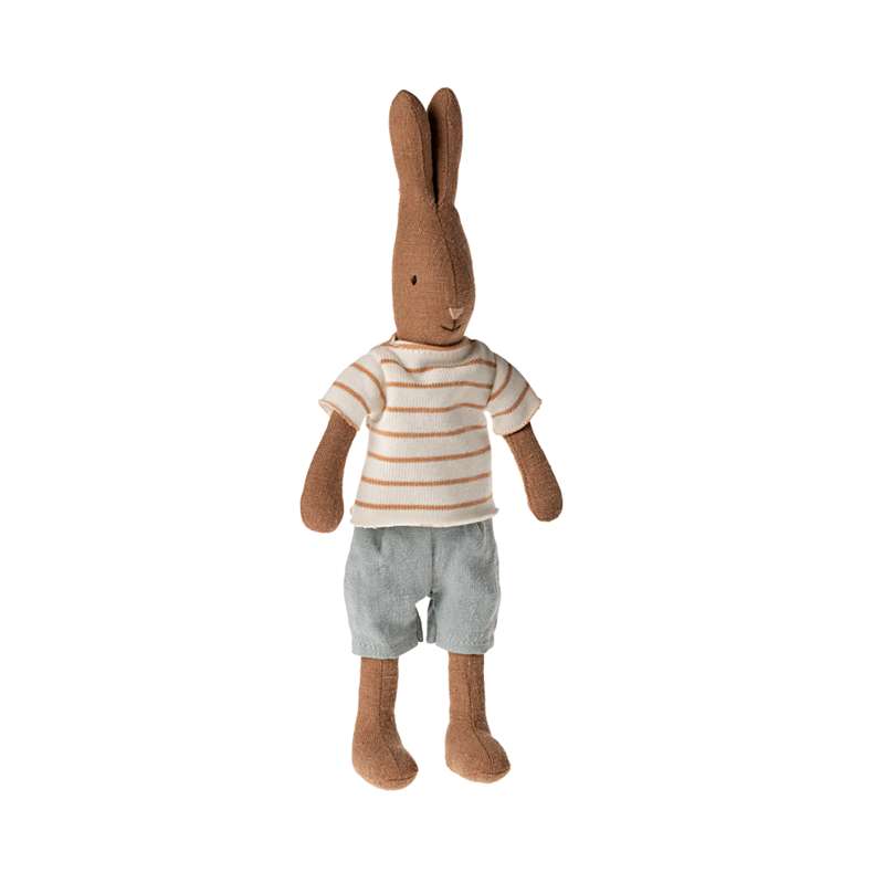 Maileg Kanin - Str. 1 - Brun - T-shirt og Shorts