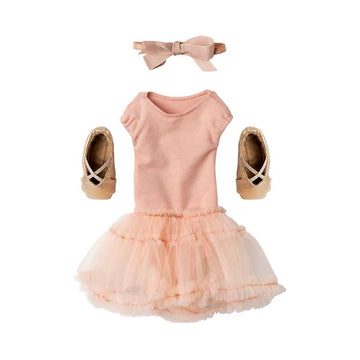 Maileg Balletdragt og Tylskørt - Str. 3 - Rosa