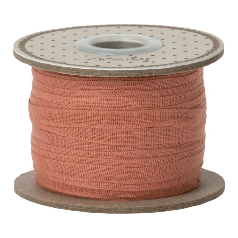 Maileg Gavebånd - Koral - 25 meter/0.6 cm.
