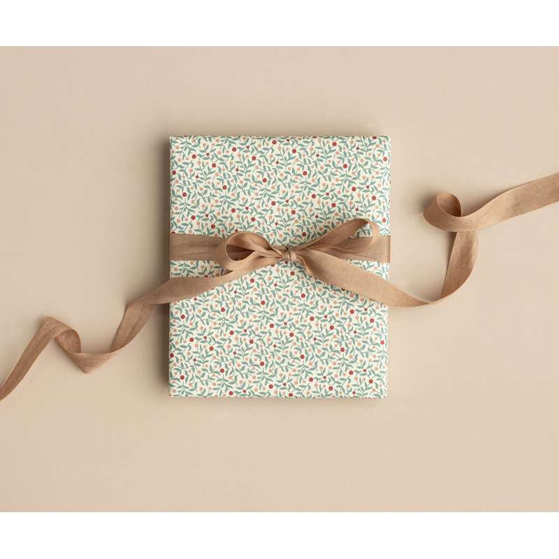 Maileg Bånd - 18 mm - 10m - Varm Brun