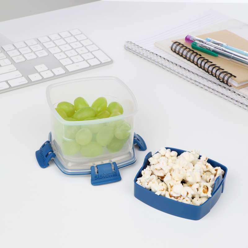Sistema Snackboks - Snack To Go - 400ml - Klar/Ocean Blue
