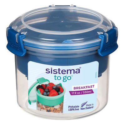 Sistema Snackboks - Breakfast To Go - 530ml - Ocean Blue