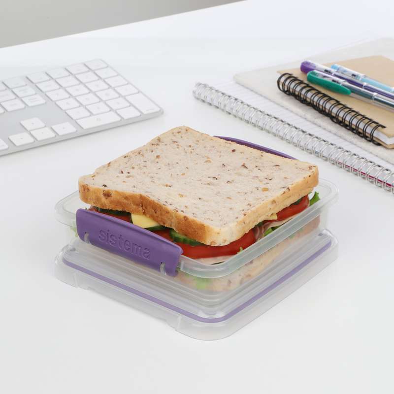 Sistema Madkasse - Sandwich Box To Go - 450ml - Misty Purple