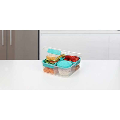 Sistema Madkasse - Bento Cube Lunch - 1.25L - Klar/Minty Teal