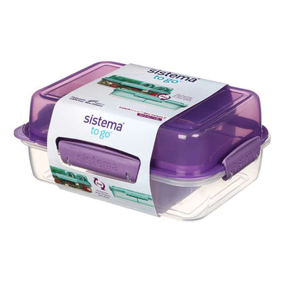 Sistema Madkasse - Lunch Stack To Go Rectangle - 1.8L. - Misty Purple