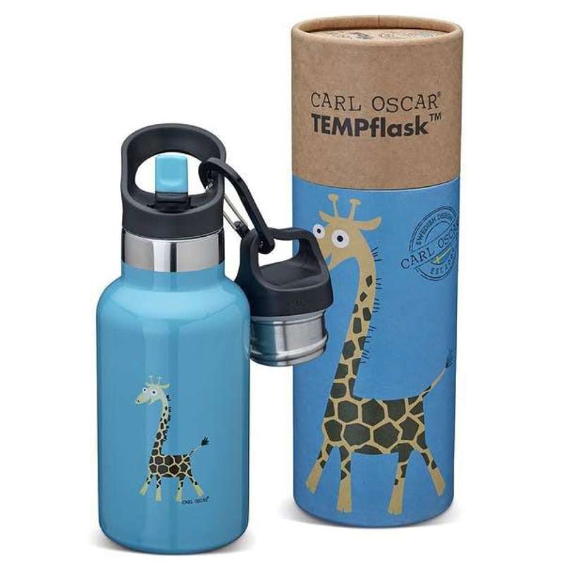 Carl Oscar TEMPflask Termoflaske - 0.35L - Giraf (Turkis)
