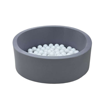 Kid'oh Boldbassin - Grå - m. 100 Bolde - White