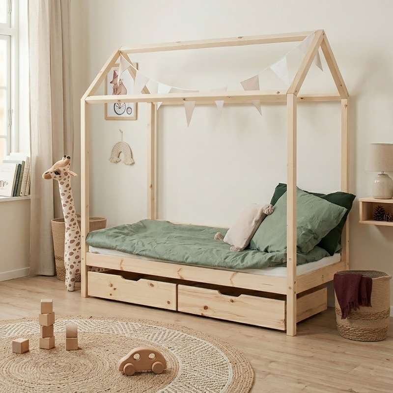 Hoppekids ECO Comfort - Husseng - 70x160 cm. - Natur