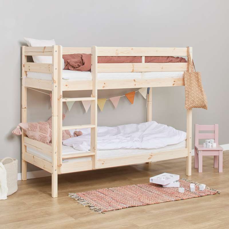 Hoppekids ECO Comfort - Køjeseng - Flere Størrelser - Natur