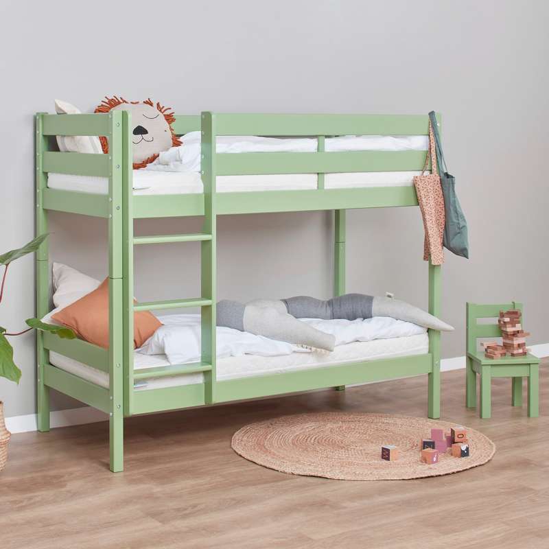 Hoppekids ECO Comfort - Køjeseng - Flere Størrelser - Pale Green
