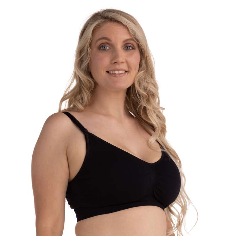Carriwell New Mum - Sømløs Amme-BH (Sort)