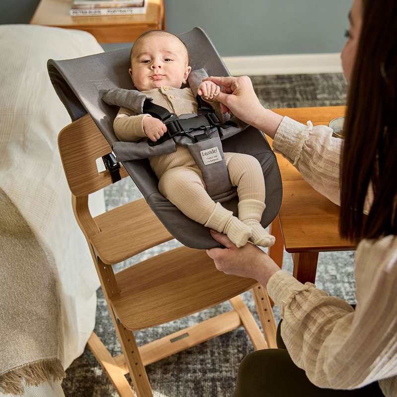 Babyindsats til Leander Højstol - Cool Grey