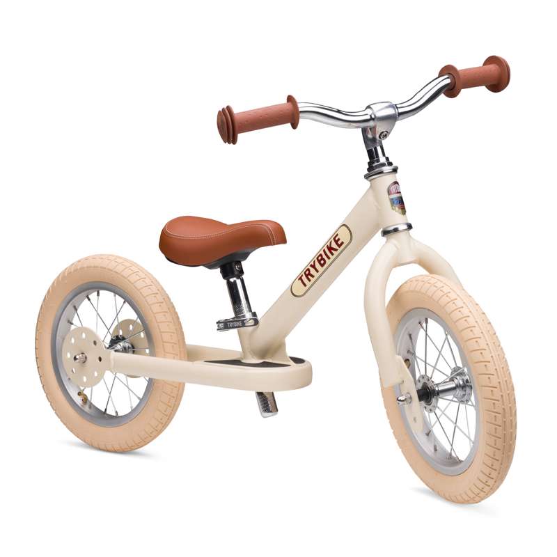 Trybike Retro Løbecykel - To Hjul - Vintage Creme