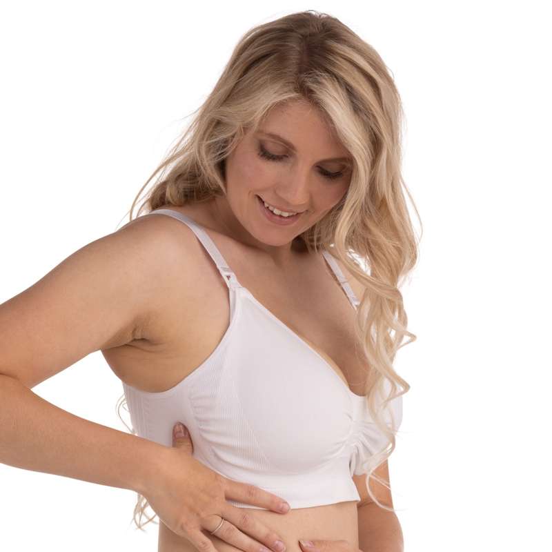 Carriwell New Mum - Sømløs Carri-Gel Amme-BH (Hvid)