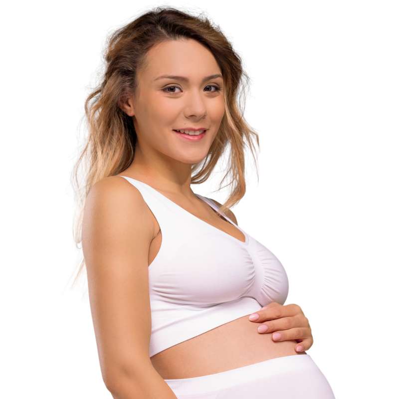 Carriwell Mum to Be - Sømløs Graviditets-BH (Hvid)