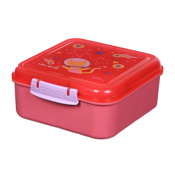 Sistema Bento Cube Lunch - Madkasse m. Bæger - Kids - 1.25L - Space Kitty/Popsicle