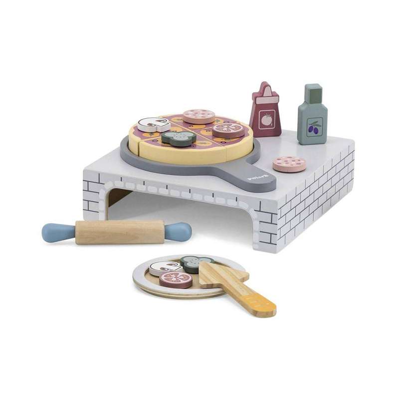 Kid'oh Legemad - Pizza og Pizzaovn m. Tilbehør (Træ)
