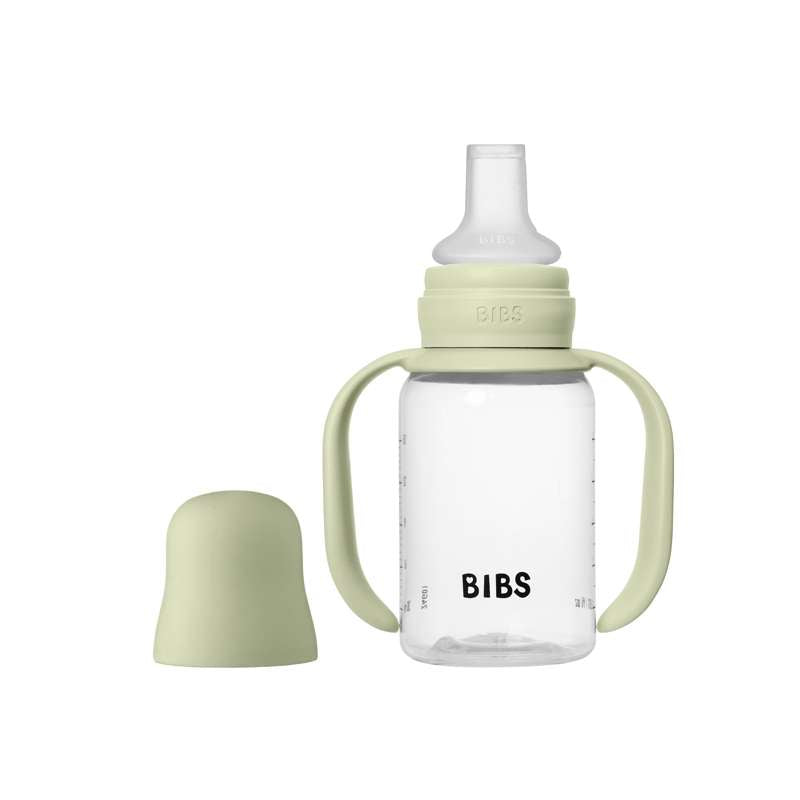 BIBS Bottle - Sutteflaskesæt - Plastik - Silikone - Sippy - 150 ml. - Sage