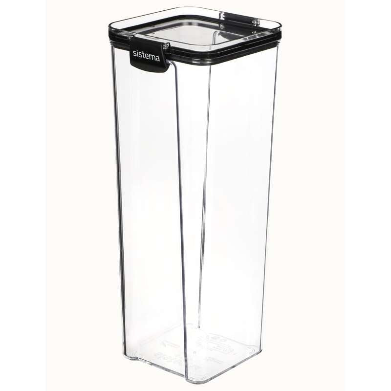 Sistema Madopbevaring - Tritan Ultra - Square - Large - 1.9L - Sort